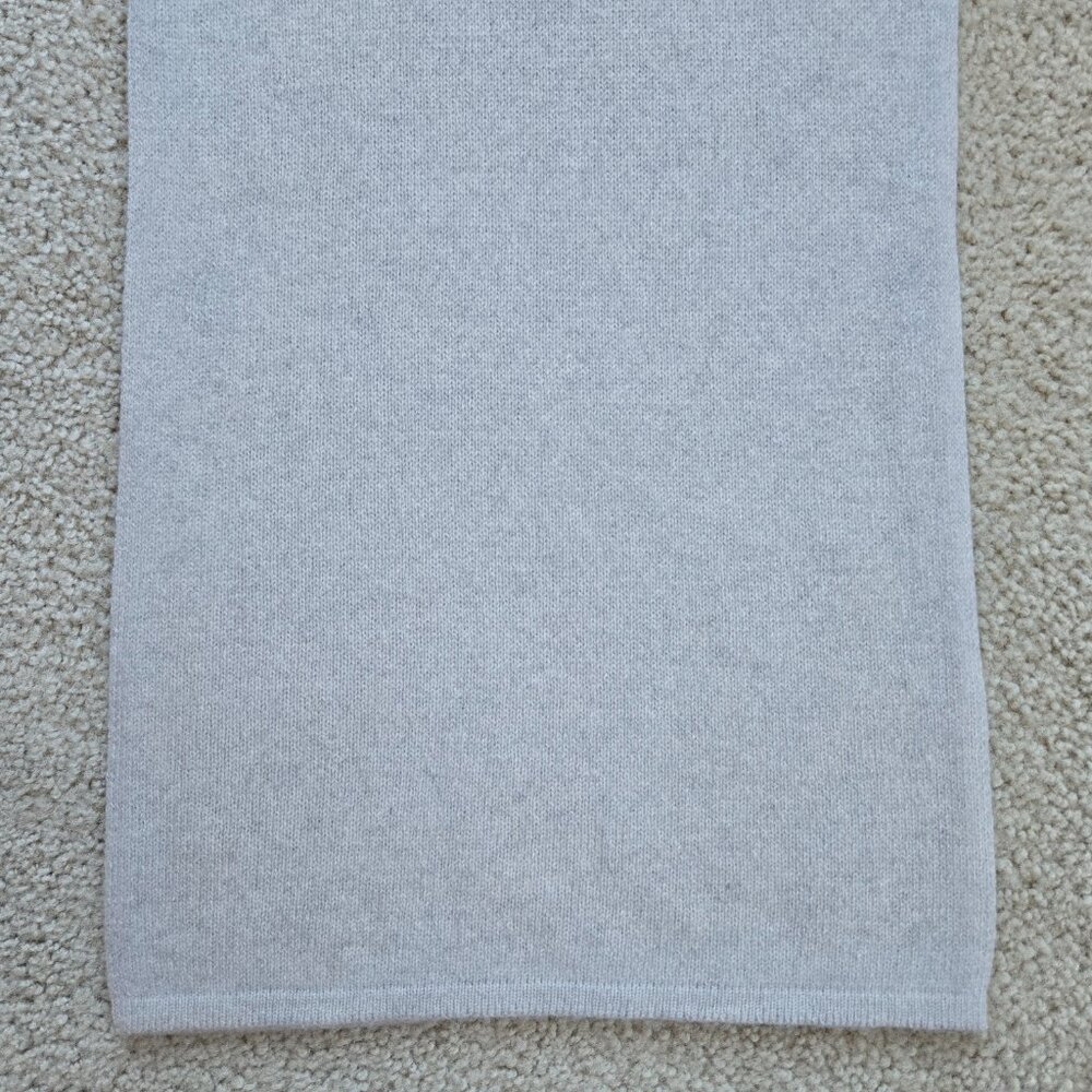 NWOT Everlane Knit Cashmere Scarf Grey - Picture 5 of 10